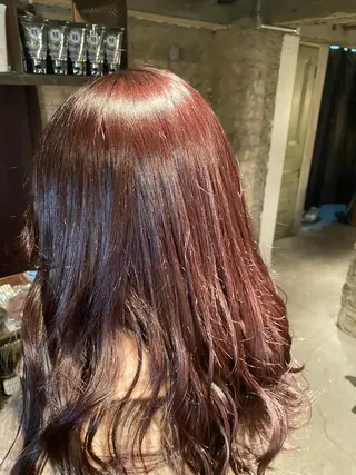 セミロング カラー お任せヘア☘️☘️ 及川渚のヘアスタイル