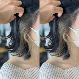 ミディアム カラー Snaly カラー特化ページのヘアスタイル