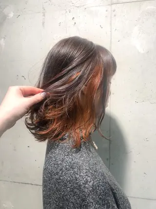 セミロング カラー パーマ ヘアアレンジ メンズ ネイル マツエク・マツパ Rene'所属・当日予約⭕️ yuriのヘアスタイル