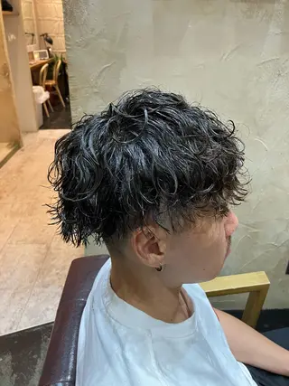 パーマ メンズ メンズ特化/パーマ/ フェードWATARUのヘアスタイル