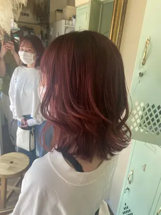 ミディアム カラー 透明感カラー/韓国 ヘア🩶yuri🩵のヘアスタイル