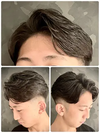 ミディアム 前谷 隆太のヘアスタイル
