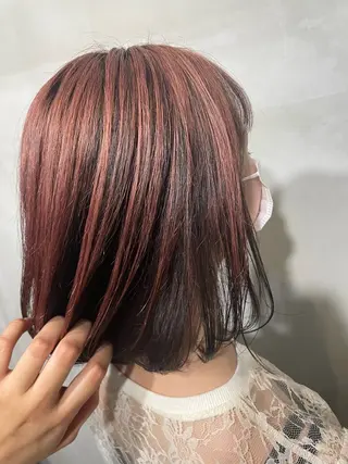 ショート カラー 🌺ハイトーン🌺 矢葺 なぎさ🌺🌺のヘアスタイル