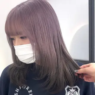 セミロング カラー Ren. 🦋デザインカラーのヘアスタイル