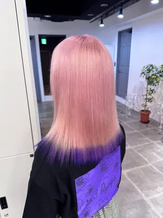 セミロング 吉澤 愛心のヘアスタイル