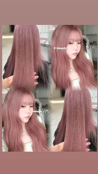 カラー 透ける透明感カラー 🤍anju🎀のヘアスタイル