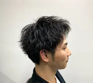 ショート パーマ メンズ JOYBOX/新大阪店所属・清水 拓馬のヘアスタイル