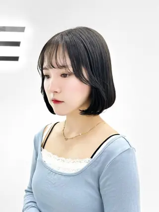 ショート カラー ヘアアレンジ ‎🤍韓国ボブ/ 縮毛矯正🪽‪ひかりのヘアスタイル