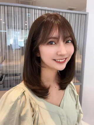 ミディアム ✨上品可愛い 垢抜けカラー/後藤✨のヘアスタイル