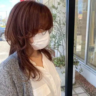 ロング カラー ショートヘアはお任せ 冨樫真未のヘアスタイル
