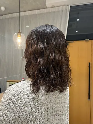 ミディアム パーマ 斎藤　柚姫 sibell🌿のヘアスタイル