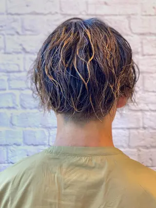 ミディアム パーマ メンズ 【メンズカット】 黒田美穂のヘアスタイル