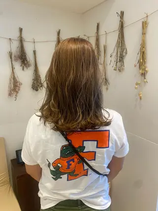 ミディアム カラー はだゆうき @hadadan08のヘアスタイル