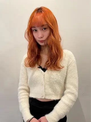 ロング カラー レイヤーパーマ🪐 伽羅のヘアスタイル