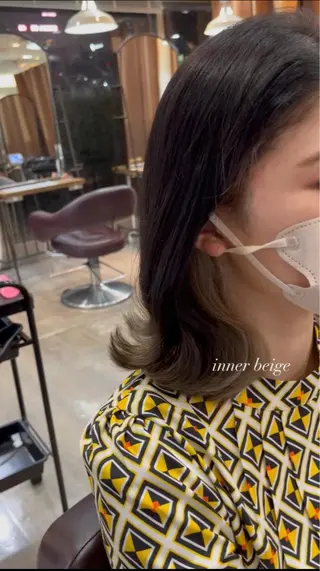 ミディアム メンズバレイヤージュ 斉藤春のヘアスタイル