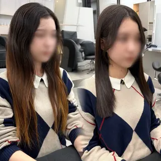 ロング 艶髪/縮毛矯正/ Core mikuaのヘアスタイル