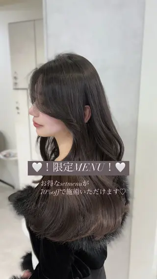 ロング カラー ATRA所属・ワンホン級艶髪 🤍𝑀𝐼𝐻𝑂のヘアスタイル