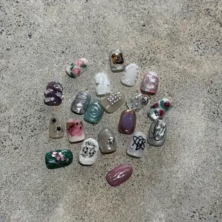 ネイル hinako /個性派ニュアンスのネイルデザイン