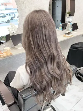 セミロング 🦋ハイトーン🦋 石山 希理🦋のヘアスタイル