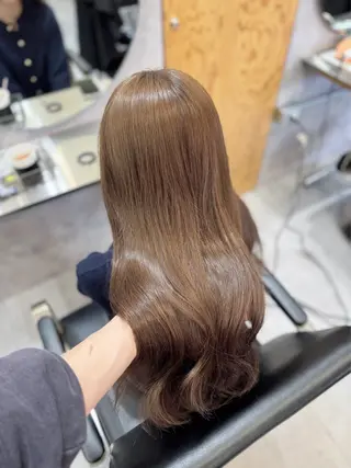 ロング カラー 宮本 優のヘアスタイル