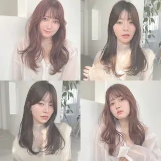 セミロング カラー charm《銀座》 ヘアセット/縮毛矯正のヘアスタイル