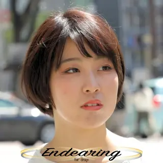 ショート Endearing 銀座/レイヤーカットのヘアスタイル
