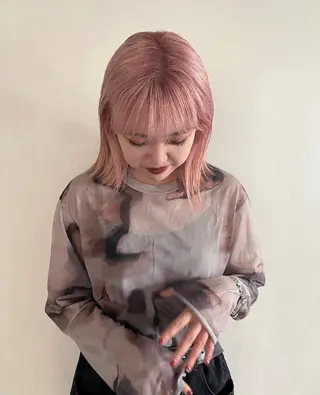 ショート カラー 無料カット/ハイ トーンカラー/きらのヘアスタイル