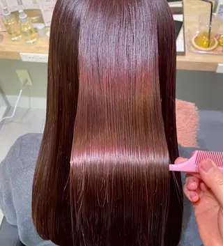 ロング カラー 艶カラー🫧髪質改善 Bonheur辻結凪のヘアスタイル