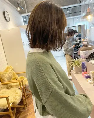 カラー レイヤー/ボブ/ 顔周り/yukinaのヘアスタイル