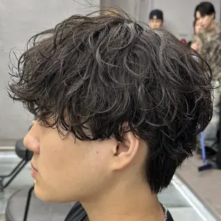 パーマ メンズ ハイトーン/パーマ/ メンズ / 櫻本🌐のヘアスタイル