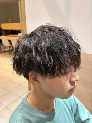 ショート メンズ Geniee horie所属・ともや 髪質改善縮毛矯正のヘアスタイル