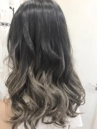 ロング カラー 前髪カット無料🎉 髪質改善✨影山湧市のヘアスタイル