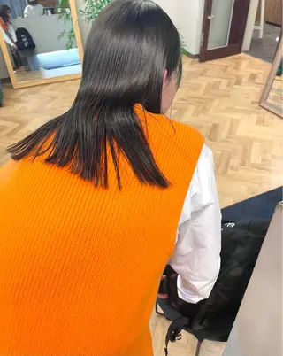 セミロング カラー パーマ ヘアアレンジ メンズ キッズ ネイル マツエク・マツパ アイブロウ tatsumi/ボブ ウルフ/レイヤーのヘアスタイル