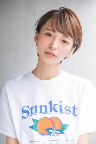 ショート カラー パーマ 💘透明感カラー💘 沖本 将宏のヘアスタイル