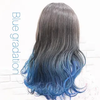 セミロング 太白区白髪ぼかし/ ボブカット/千葉達人のヘアスタイル