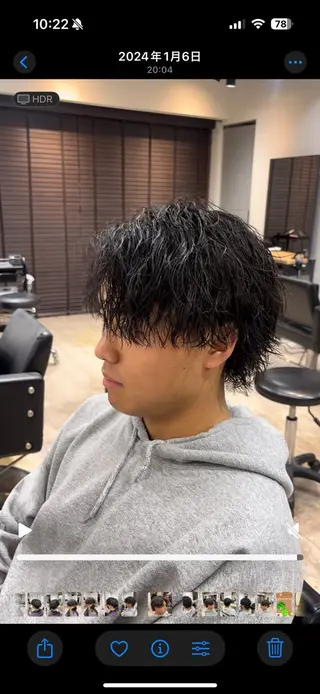 パーマ メンズ men's salon es.所属・堀田 裕世のヘアスタイル