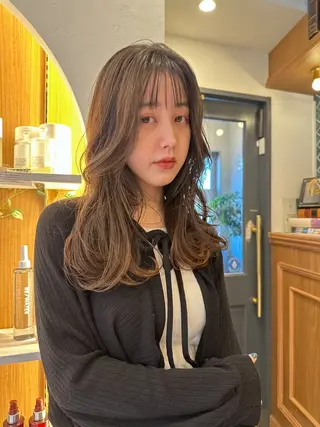 セミロング レイヤーカット/艶カ ラー/chihiroのヘアスタイル