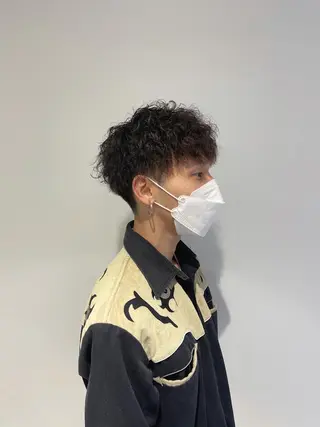 パーマ メンズ 唐澤 千尋のヘアスタイル