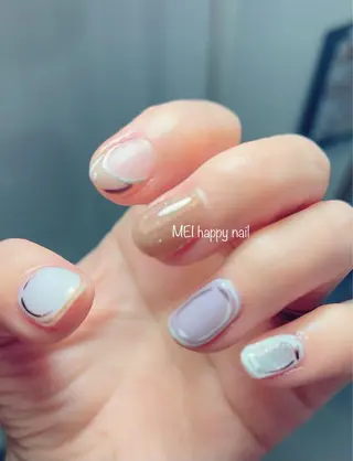 ネイル 北浦和 自爪育成ケアのネイルデザイン