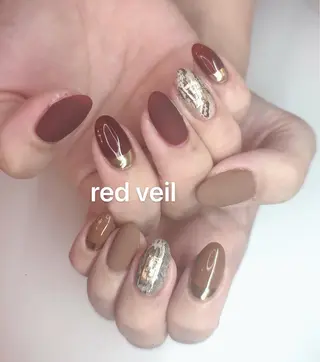 ミディアム ネイル 長さ出し専門 nynaのネイルデザイン