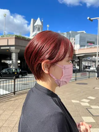 ショート 庄内＊三国baron ANJUのヘアスタイル