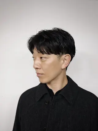 ショート メンズ お悩み解決カット& パーマ。お任せ下さいのヘアスタイル