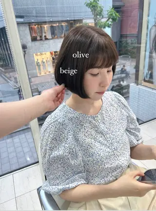 ショート カラー ありむらもえ/ 透明感カラーのヘアスタイル