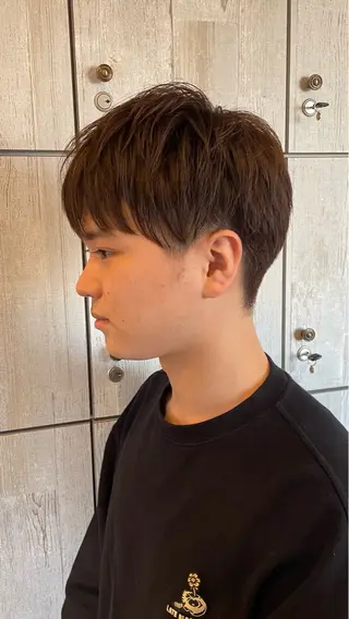 メンズ なつき/ 艶カラー/縮毛矯正のヘアスタイル