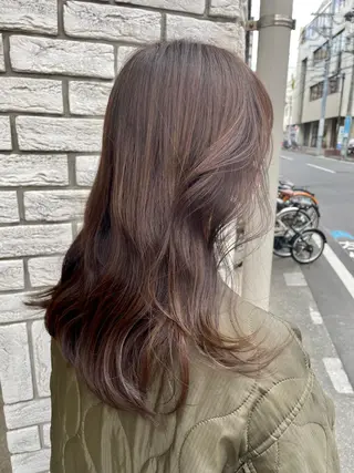 ミディアム カラー/レイヤー/ 髪質改善/PAAQのヘアスタイル