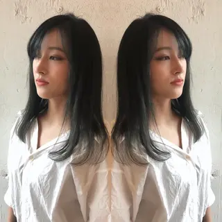 セミロング あらき ちさとのヘアスタイル