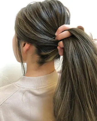 セミロング カラー luve heart's And Be minamisemba所属・脇坂 佳世の眉毛・アイブロウイメージ