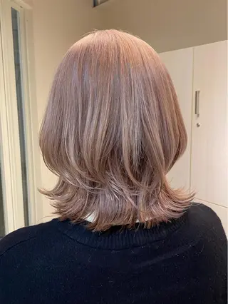 ミディアム カラー ハイトーン×似合わせ 🌱中川慎之介のヘアスタイル