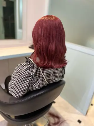 ミディアム カラー ヘアアレンジ 愛されカラー🩷 はるなのヘアスタイル