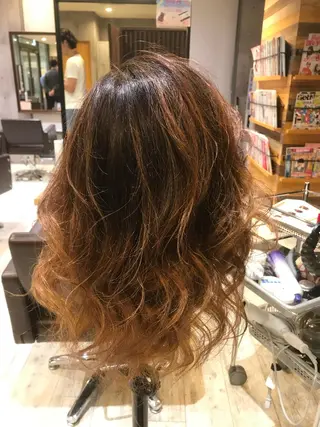 ミディアム カラー パーマ ヘアアレンジ メンズ キッズ ネイル マツエク・マツパ MODEK's西宮店 マネージャー神道有基のヘアスタイル